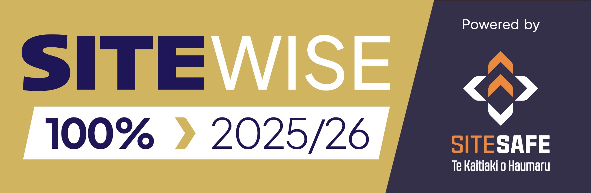 SiteWise 100 percent 2025 to 2026